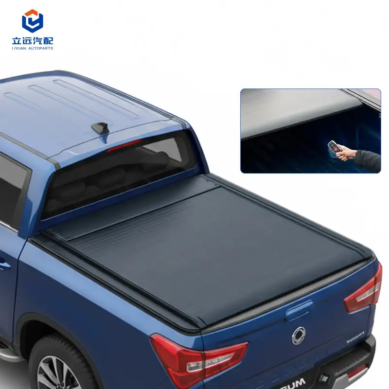 Elektriskt hårt aluminium infällbart Tonneau-skydd för Ssangyong