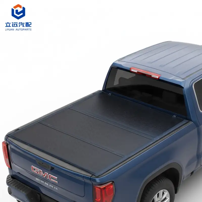 Lågprofil hårt Tri-Fold Tonneau Cover för GMC
