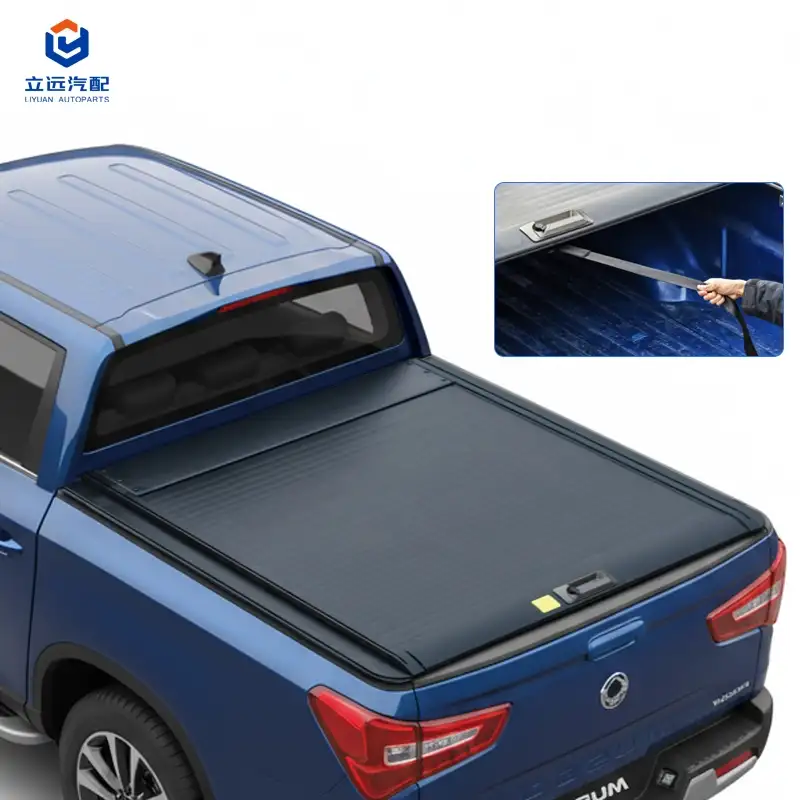 Manuell hård aluminium infällbar Tonneau-kåpa för Ssangyong