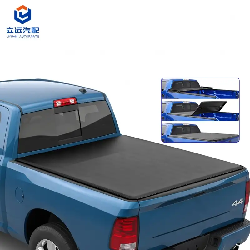 Mjuk vinyl Tri-Fold Tonneau Cover för Dodge
