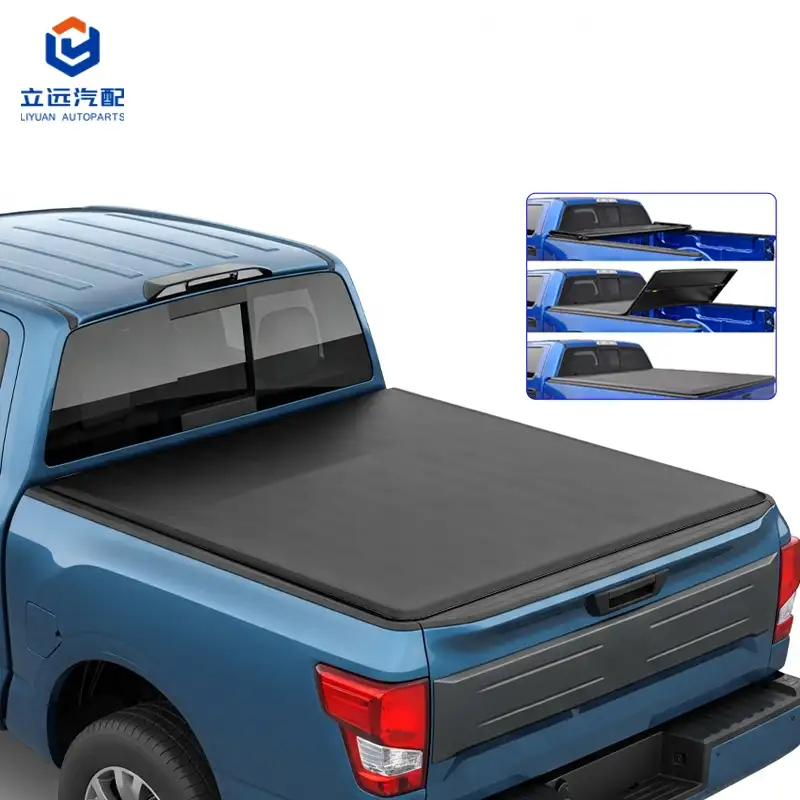 Mjuk vinyl Tri-Fold Tonneau Cover för Nissan Suzuki